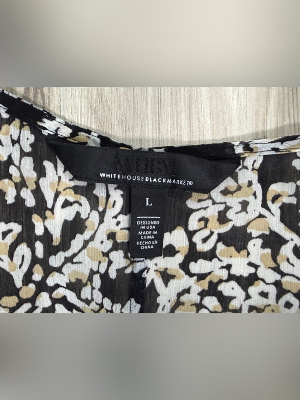 NWOT White House Black Market Dress with Paisley Print - Picture 4 of 14